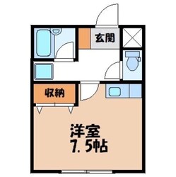 宇都宮駅 徒歩18分 2階の物件間取画像